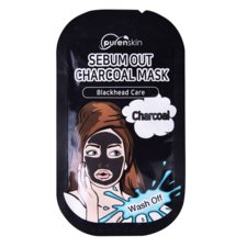 Korean Mask Sebum Out Charcoal PURENSKIN Wash Out 10g